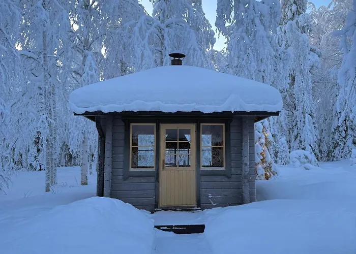 Pusikko - Cozy - Ice Swimming - Sauna - Fireplace - Barbeque Shed Chalé